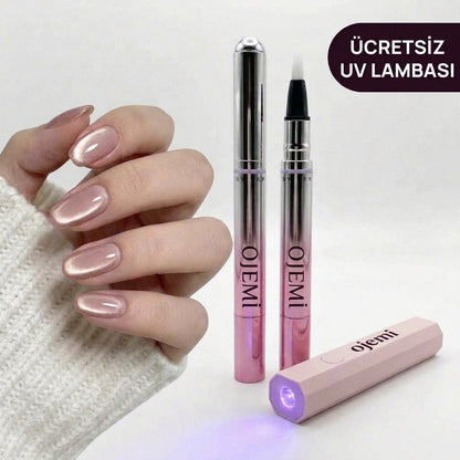 Ojemi Jel Oje Kalemi + Mini UV Lamba
